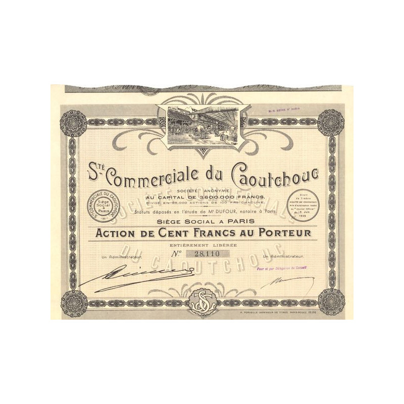 Sté Commerciale du Caoutchouc (Act 100 F)