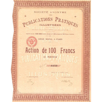 S.A. des Publications Pratiques Illustrées (Act 100 F)
