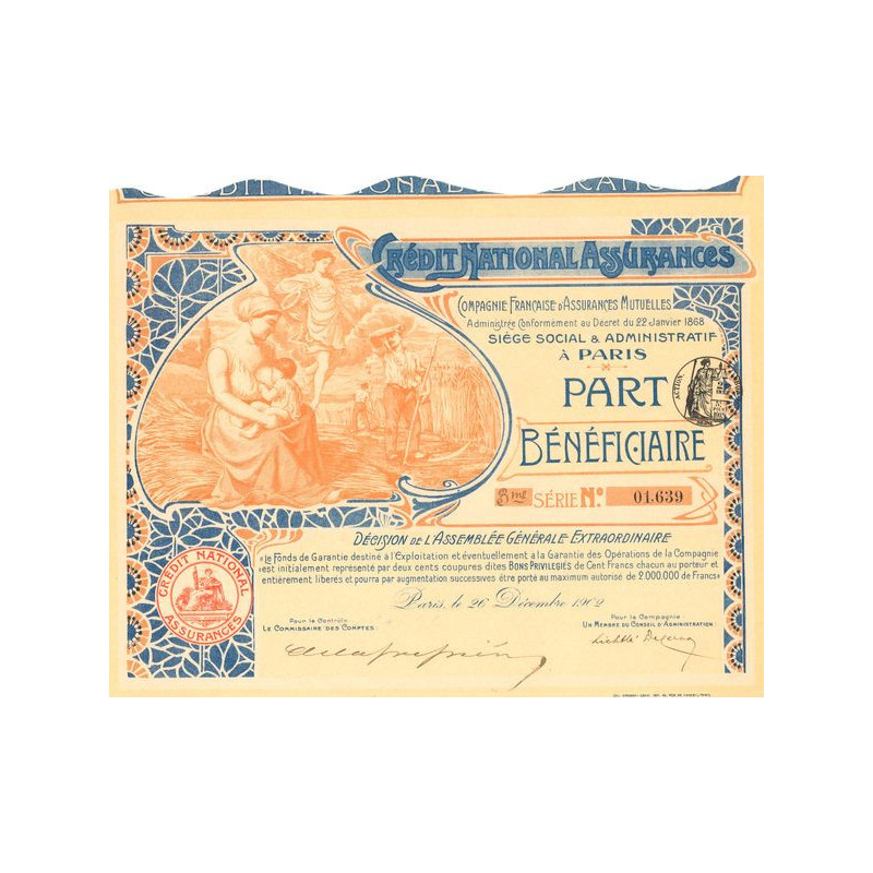 Crédit National Assurances Cie Française d'Assurances Mutuelles (PB)