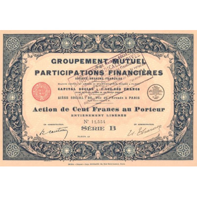 Groupement Mutuel de Participations Financieres (Act 100 F)