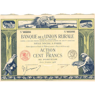 Banque de l'Union Rurale (Act 100 F)