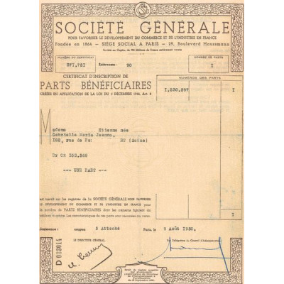 Société Générale pour Favoriser le Développement du Commerce et de l'Industrie Française (PB)