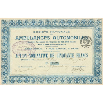 Sté Nationale des Ambulances Automobiles (CN 50 F)