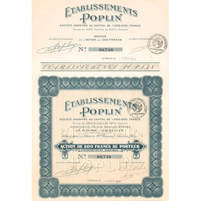 Etablissements Poplin (Act 500 F)