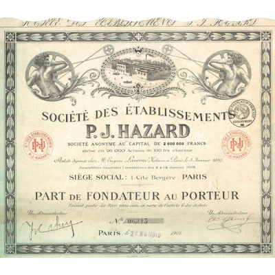 Sté des Etablissements P.J. Hazard (PF)