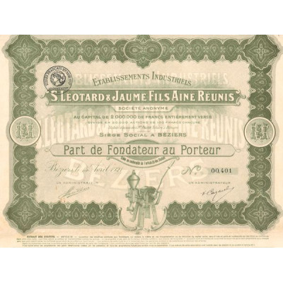 Etablissements Industriels S. Léotard & Jaume Fils Ainé Réunis (PF)