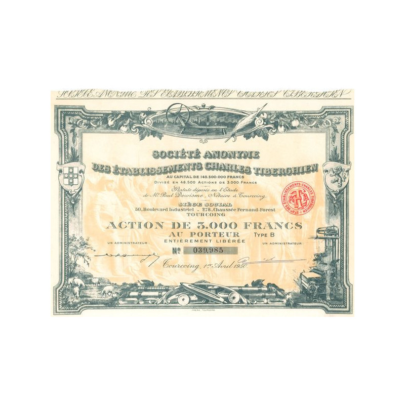 S.A. des Etablissements Charles Tiberghien (Act 3000 F)