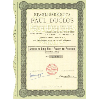 Etablissements Paul Duclos (Act 5000 F)