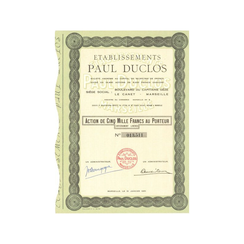 Etablissements Paul Duclos (Act 5000 F)