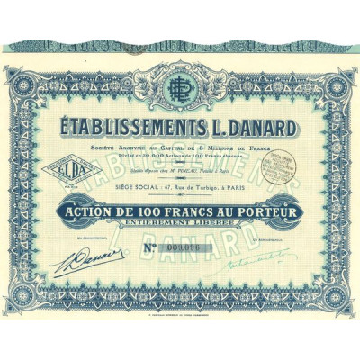 Etablissements L. Danard (Act 100 F)