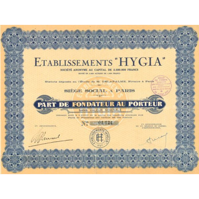 Etablissements "Hygia" (PF)