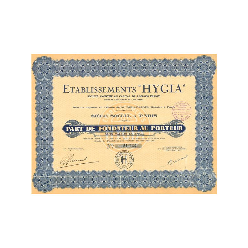 Etablissements "Hygia" (PF)