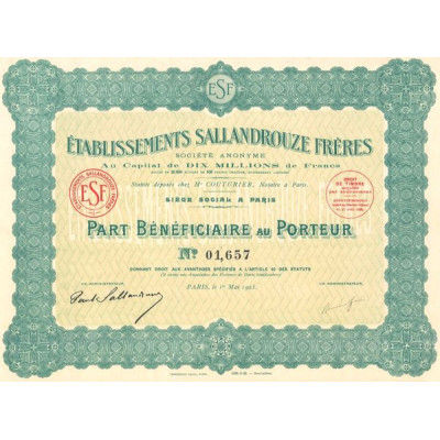 Etablissements Sallandrouze Frères (PB)