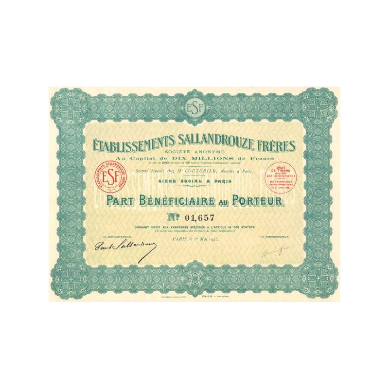 Etablissements Sallandrouze Frères (PB)