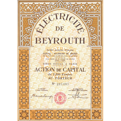 Electricité de Beyrouth (Act 2500 F)