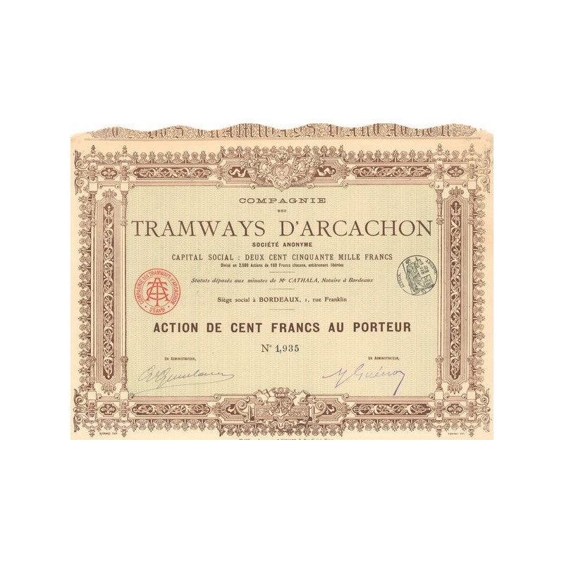 Cie Tramways d'Arcachon (Act 500 F)