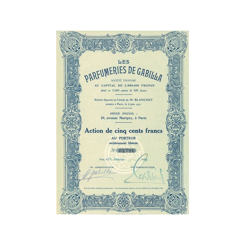 Les Parfums de Gabilla (Act 500 F)