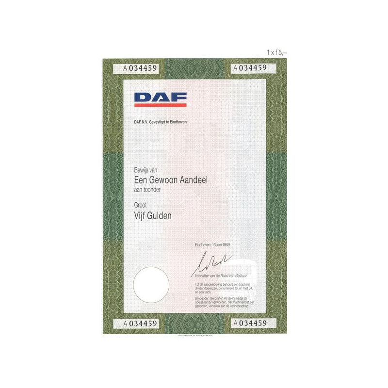 Daf N.V. (Act 5 Florins)