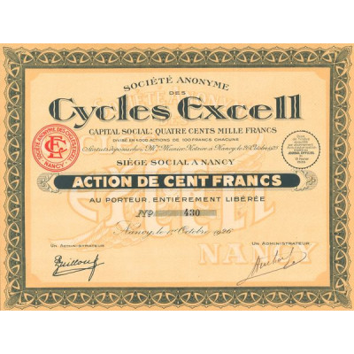 S.A. des Cycles Excell (Act 100 F)