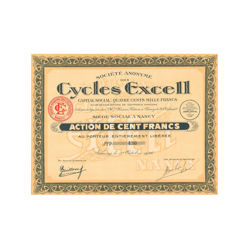 S.A. des Cycles Excell (Act 100 F)