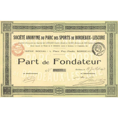 S.A. du Parc des Sports de Bordeaux-Lescure (PF)