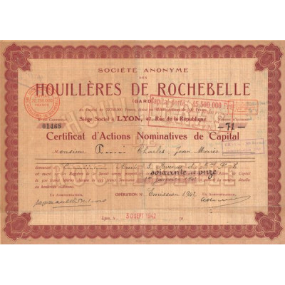 S.A. des Houillères de Rochebelle (CN)