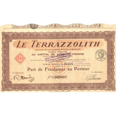 Le Terrazzolith Anc Etablissements Douce & Moulin (PF)