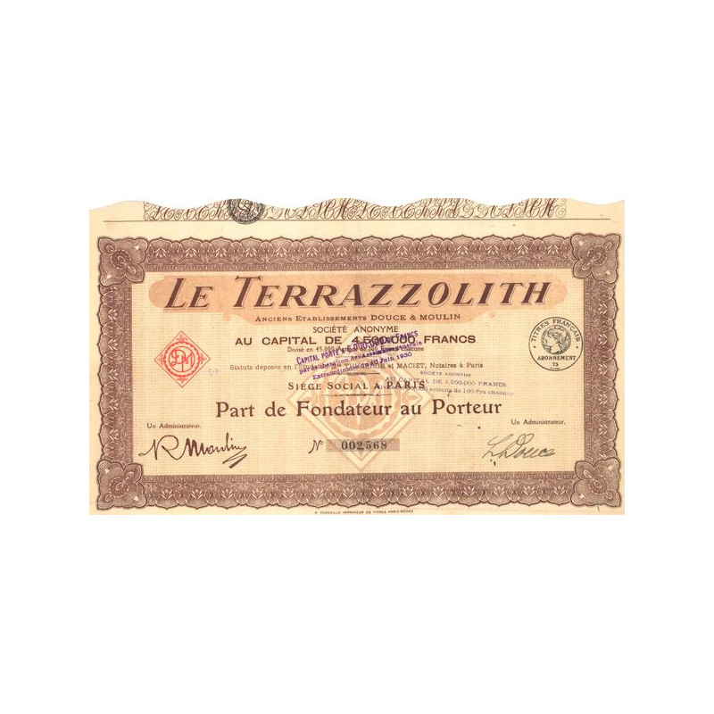 Le Terrazzolith Anc Etablissements Douce & Moulin (PF)