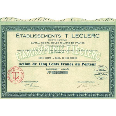 Etablissements T. Leclerc (Act 500 F)