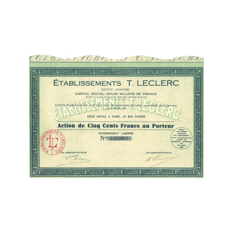 Etablissements T. Leclerc (Act 500 F)