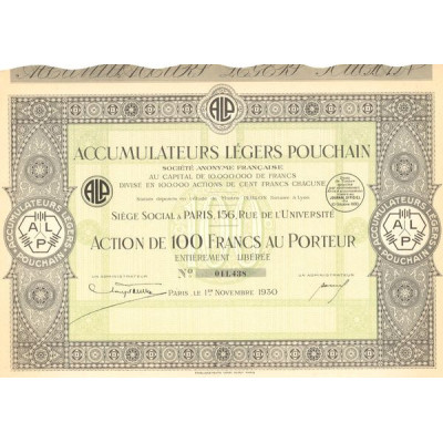 Accumulateurs Légers Pouchain (Act 100 F)