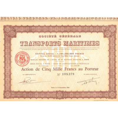 Sté Générale de Transports Maritimes (Act 5000 F)