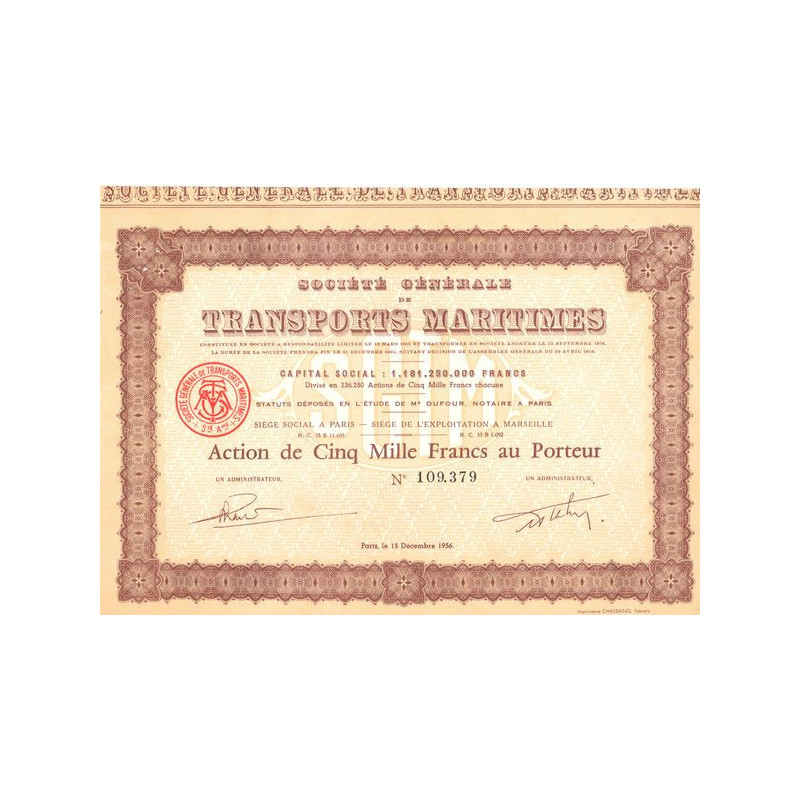 Sté Générale de Transports Maritimes (Act 5000 F)