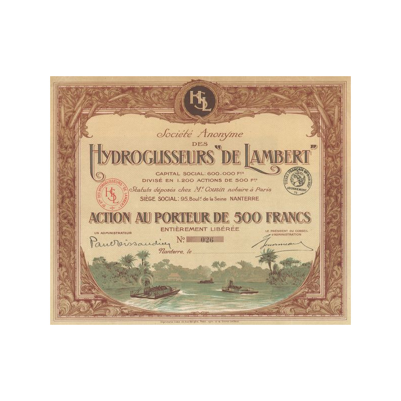 S.A. des Hydroglisseurs "de Lambert" (Act 500 F)