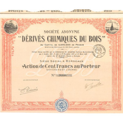 S.A. Dérivés Chimiques du Bois (Act 100 F)
