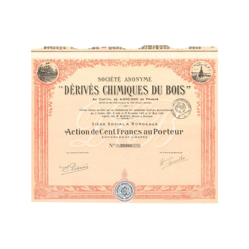 S.A. Dérivés Chimiques du Bois (Act 100 F)