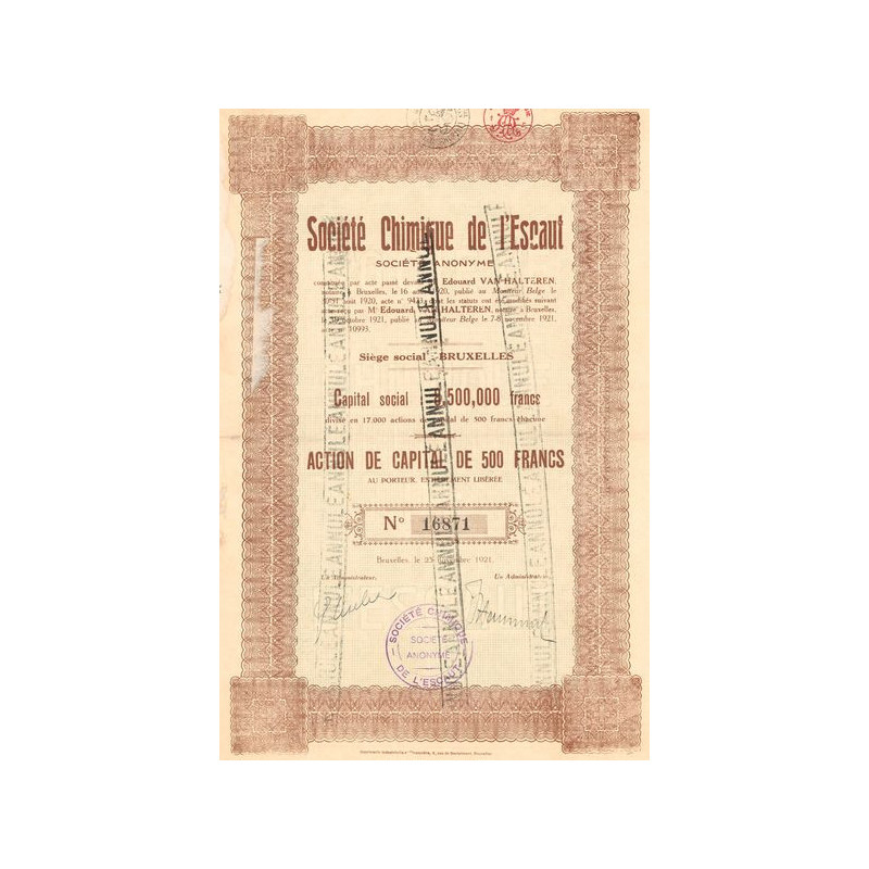 Sté Chimique de L'Escaut