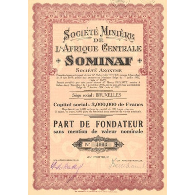 Sté Minière l'Afrique Centrale Sominaf (PF)