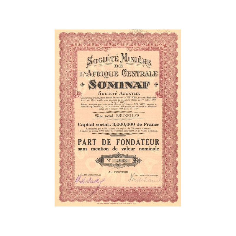 Sté Minière l'Afrique Centrale Sominaf (PF)