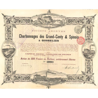 S.A. des Charbonnages des Grand-Conty & Spinois à Gosselies (Act 500 F)