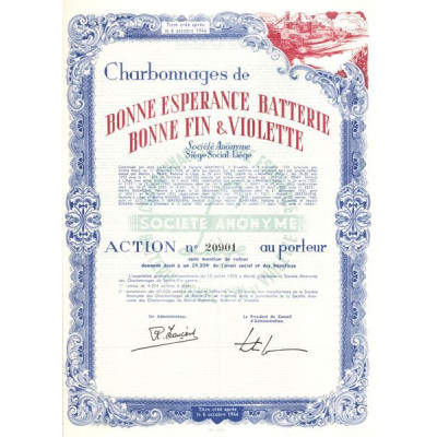 Charbonnages de Bonne Espérance Batterie Bonne Fin & Violette (Act)