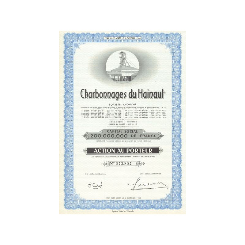 Charbonnages du Hainaut (Act)
