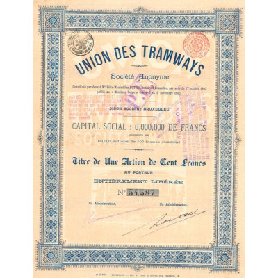 Union des Tramways (Act 100 F)