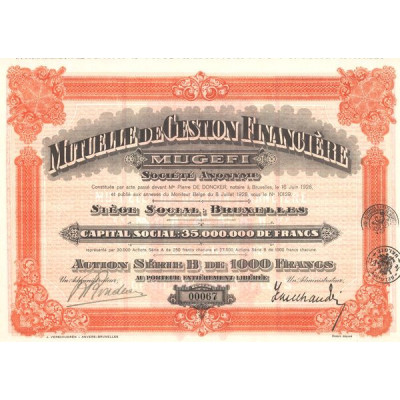 Mutuelle de Gestion Financière MUGEFI (Act 1000 F) (Serie B)