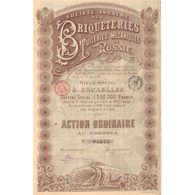 S.A. des Briquettes et Tuileries Mécaniques en Russie (Act Ordinaire)