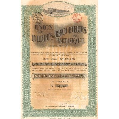 Union des Tuileries & Briqueteries de Belgique S.A. (Act 250 F)