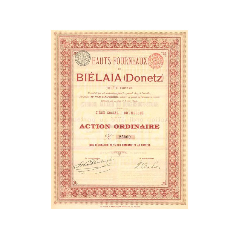 Hauts-Fourneaux de Biélaïa (Donetz) (Act Ordinaire)