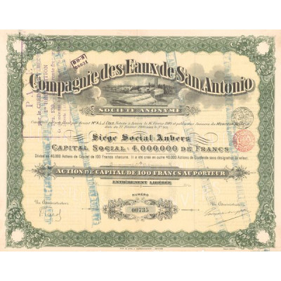 Cie des Eaux de San Antonio (Act 100 F)