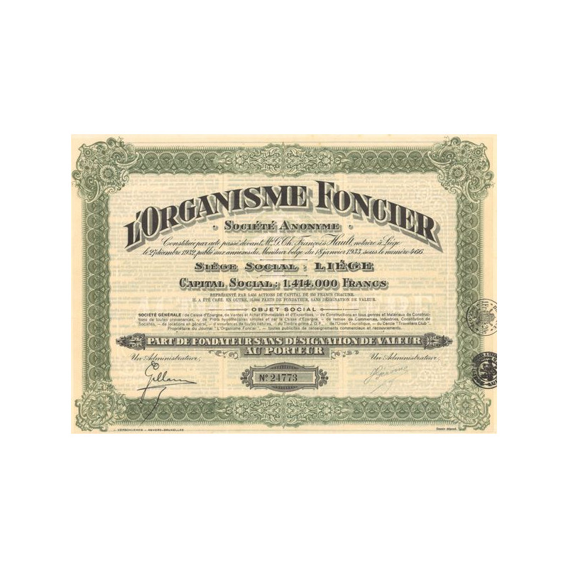 L'Organisme Foncier (PF)