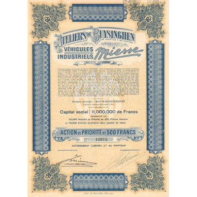 Ateliers de Buysinghen Véhicules Instriels Miesse S.A. (Act Prior 500 F)
